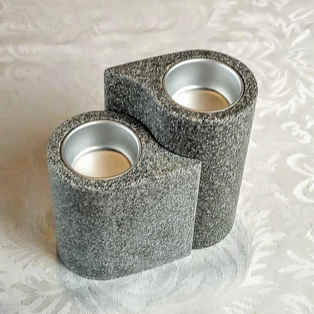 PartyLite Granite Puzzle Tealight Candle Holders
